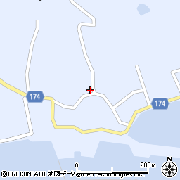 愛媛県越智郡上島町岩城2121周辺の地図