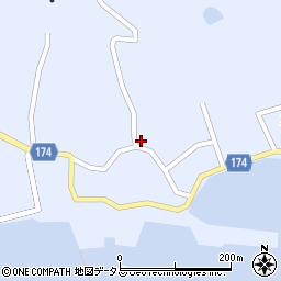 愛媛県越智郡上島町岩城1938周辺の地図