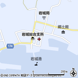 愛媛県越智郡上島町岩城1421周辺の地図