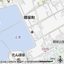 香川県丸亀市郡家町276-14周辺の地図