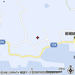 愛媛県越智郡上島町岩城1903周辺の地図