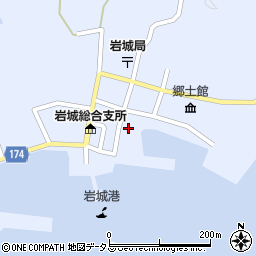 愛媛県越智郡上島町岩城1407周辺の地図