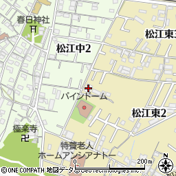 松鶴松江壱番館周辺の地図