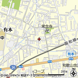 和歌山県和歌山市有本45-1周辺の地図