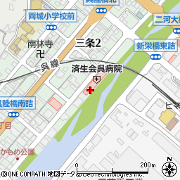 済生会呉病院売店周辺の地図