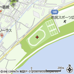 市民スポーツ広場陸上競技場周辺の地図