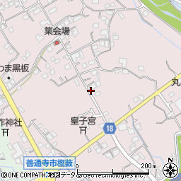 香川県善通寺市金蔵寺町周辺の地図