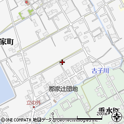 香川県丸亀市郡家町167周辺の地図