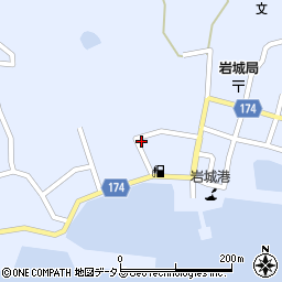 愛媛県越智郡上島町岩城1552周辺の地図