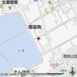 香川県丸亀市郡家町276-10周辺の地図