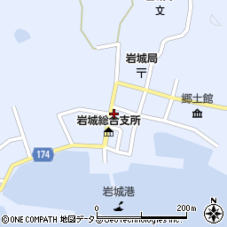 愛媛県越智郡上島町岩城1432周辺の地図