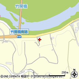 和歌山県紀の川市竹房周辺の地図
