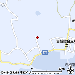 愛媛県越智郡上島町岩城1832周辺の地図