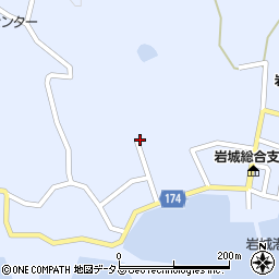 愛媛県越智郡上島町岩城1831周辺の地図