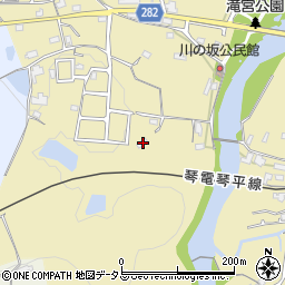 香川県綾歌郡綾川町滝宮1538周辺の地図