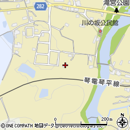 香川県綾歌郡綾川町滝宮1538周辺の地図