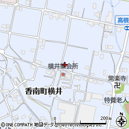 香川県高松市香南町横井396周辺の地図