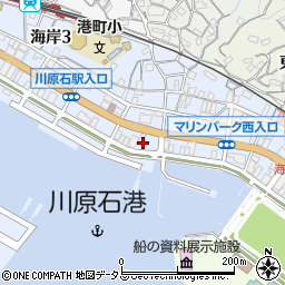 広島県呉市海岸周辺の地図