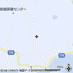 愛媛県越智郡上島町岩城1954周辺の地図