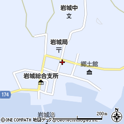 愛媛県越智郡上島町岩城1387周辺の地図
