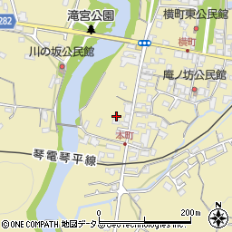 香川県綾歌郡綾川町滝宮1380周辺の地図