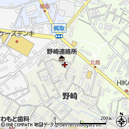 野崎公園トイレ周辺の地図