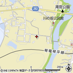 香川県綾歌郡綾川町滝宮1535周辺の地図