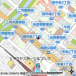 ポレスター呉中央周辺の地図