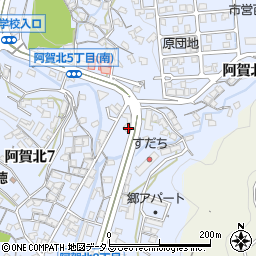 呉阿賀北郵便局 ＡＴＭ周辺の地図