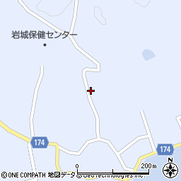 愛媛県越智郡上島町岩城1974周辺の地図