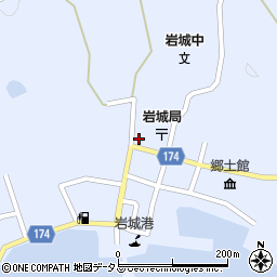 愛媛県越智郡上島町岩城1454周辺の地図