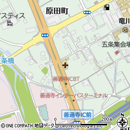 香川三菱善通寺インター店周辺の地図