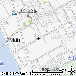 香川県丸亀市郡家町214-5周辺の地図