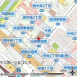 ゆうちょ銀行呉店 ＡＴＭ周辺の地図