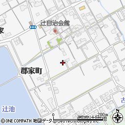 香川県丸亀市郡家町214-15周辺の地図