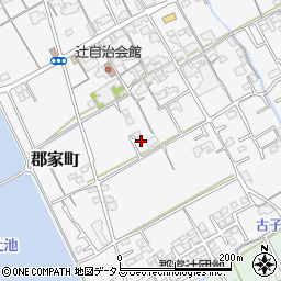 香川県丸亀市郡家町214-7周辺の地図