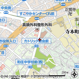 呉和庄一郵便局周辺の地図
