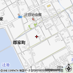 香川県丸亀市郡家町214-16周辺の地図