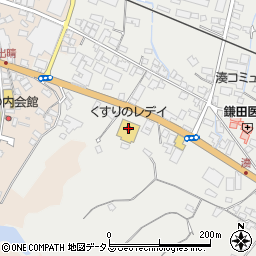 くすりのレデイ東かがわ店周辺の地図