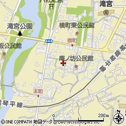 香川県綾歌郡綾川町滝宮周辺の地図