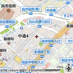 ヤマハ特約店なかやま楽器呉本店周辺の地図