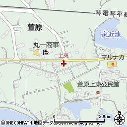 香川県綾歌郡綾川町萱原476周辺の地図