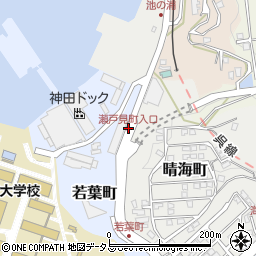 瀬戸見町入口周辺の地図