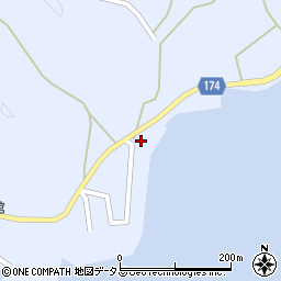 愛媛県越智郡上島町岩城633周辺の地図