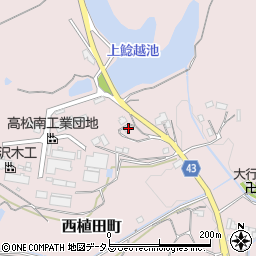 香川県高松市西植田町123周辺の地図