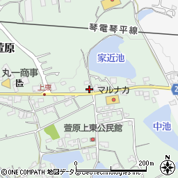 香川県綾歌郡綾川町萱原462周辺の地図