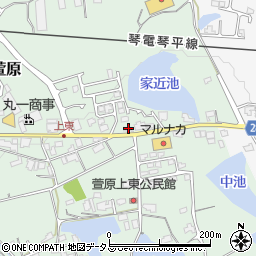 香川県綾歌郡綾川町萱原462周辺の地図