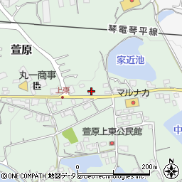 香川県綾歌郡綾川町萱原464周辺の地図