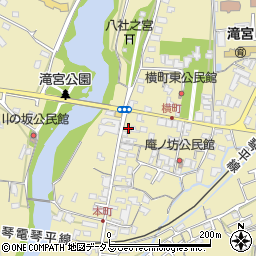 香川県綾歌郡綾川町滝宮1295周辺の地図