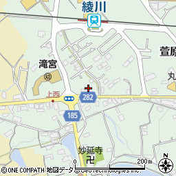 香川県綾歌郡綾川町萱原778-9周辺の地図